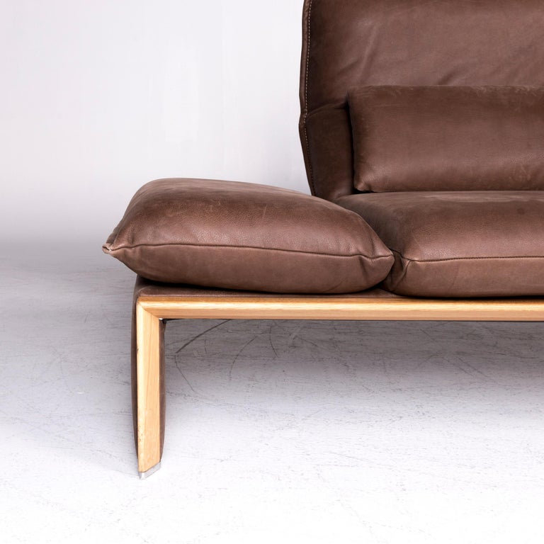 Koinor Houston Designer Leather Sofa Brown TwoSeat Couch at 1stDibs