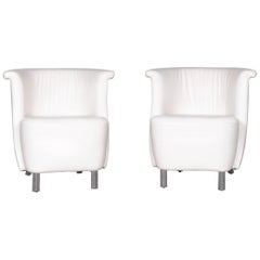 Koinor Infinity V Designer Leather Armchair Set White