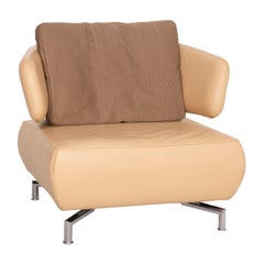 Koinor Leather Armchair in Beige Fabric