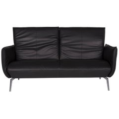 Koinor Leather Sofa Anthracite Two-Seat