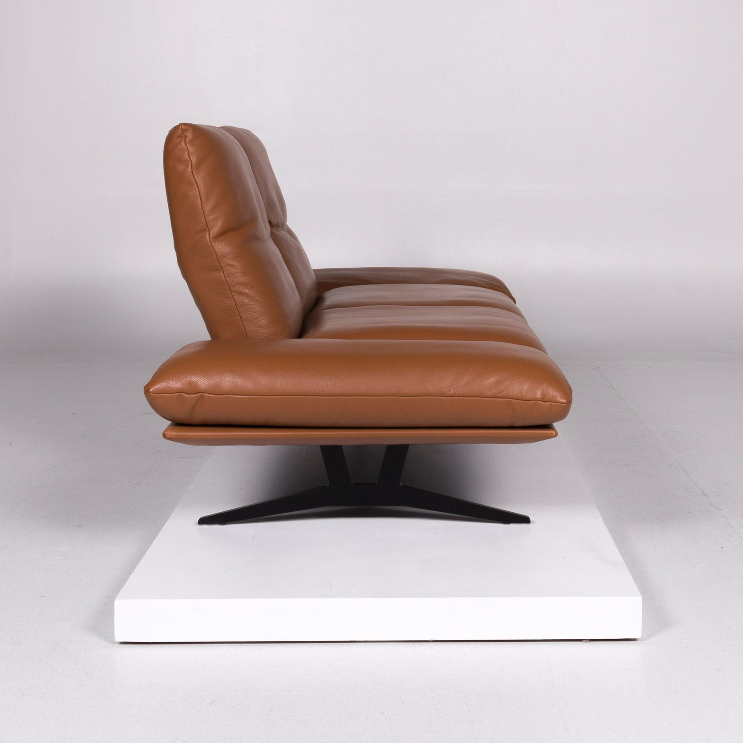 Koinor Ledersofa Cognac Zweisitzig (Deutsch) im Angebot