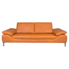 Koinor Leather Sofa Orange Three-Seat