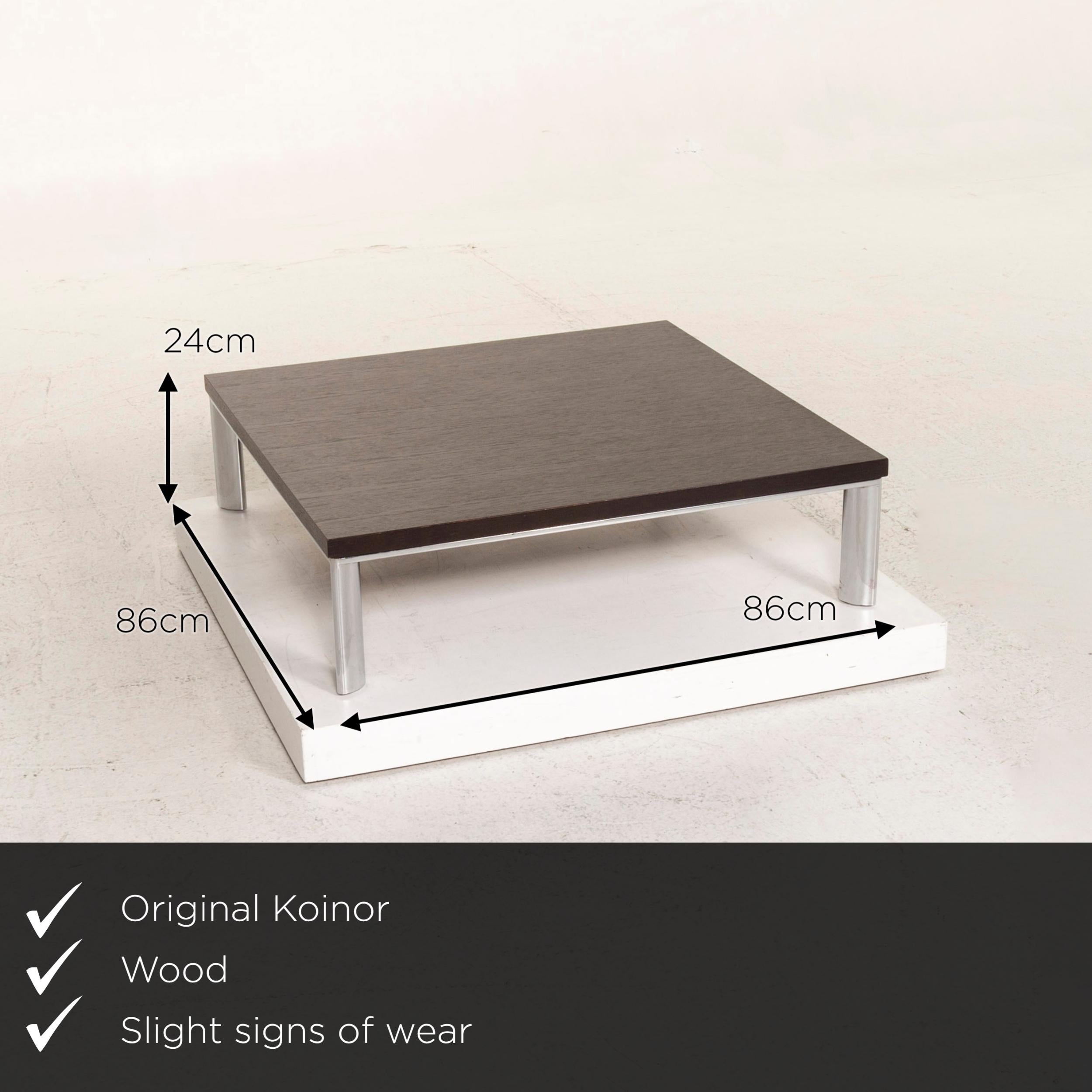 We present to you a Koinor Mondo wood coffee table.

Product measurements in centimeters:

Depth 86
Width 86
Height 24.







   