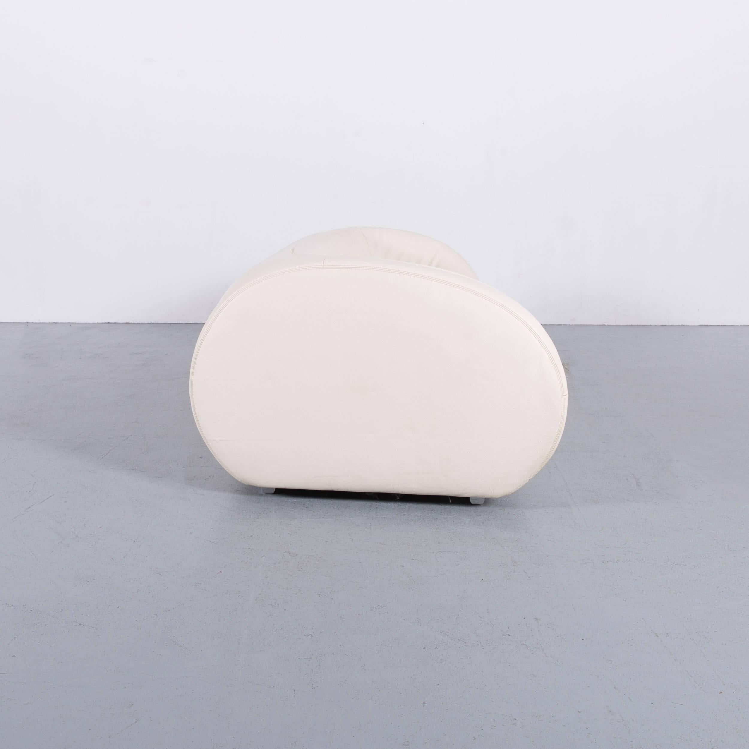 Koinor Perlen-Leder-Sofa Weiße Dreisitzer-Kommode 2