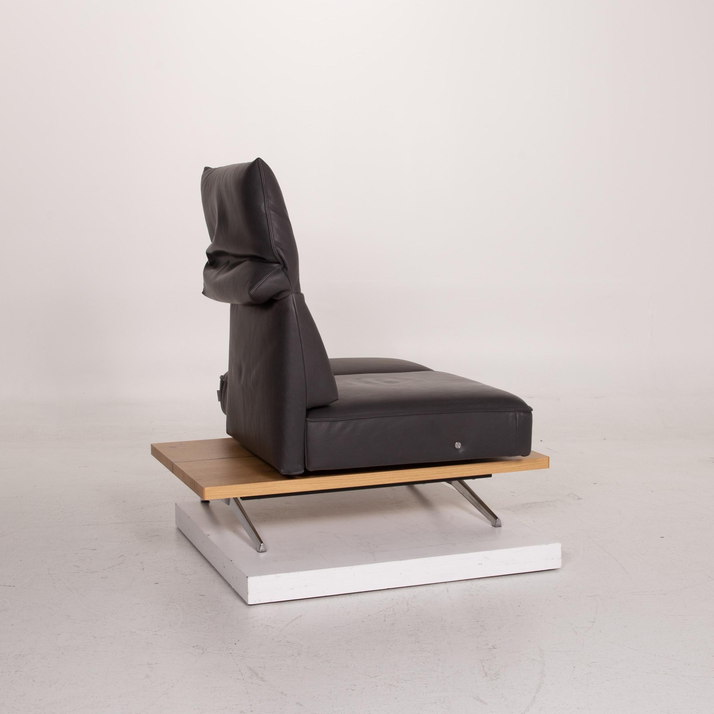 Koinor Phoenix Leather Armchair Gray Two-Seat Function 2