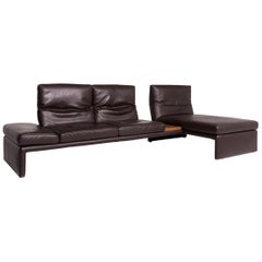 Koinor Raoul Designer Corner Sofa Brown Genuine Leather Sofa Couch