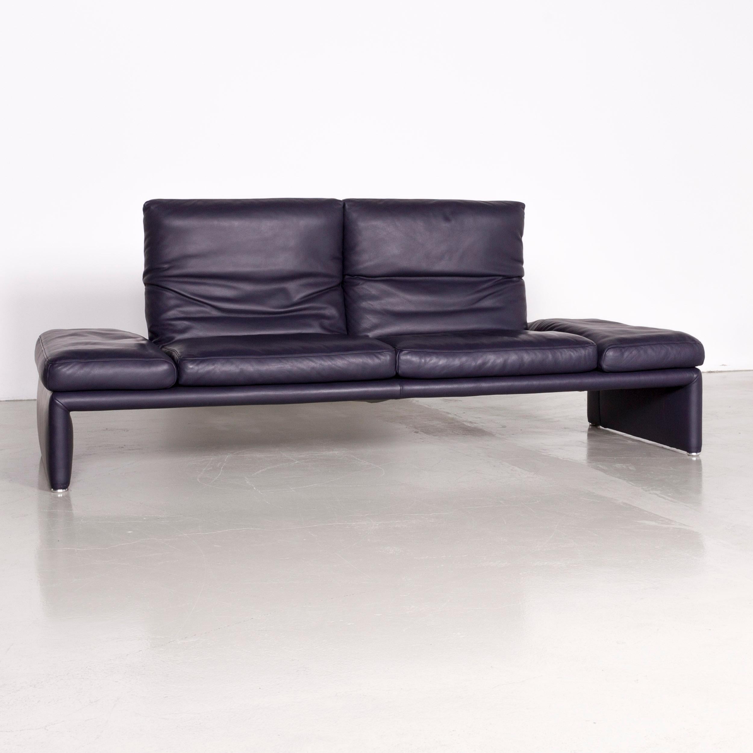 purple leather couch for sale