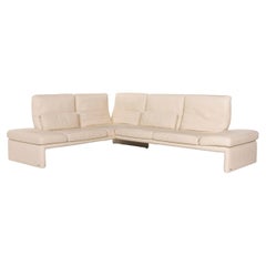 Koinor Raoul Leather Corner Sofa Cream Sofa Function Couch