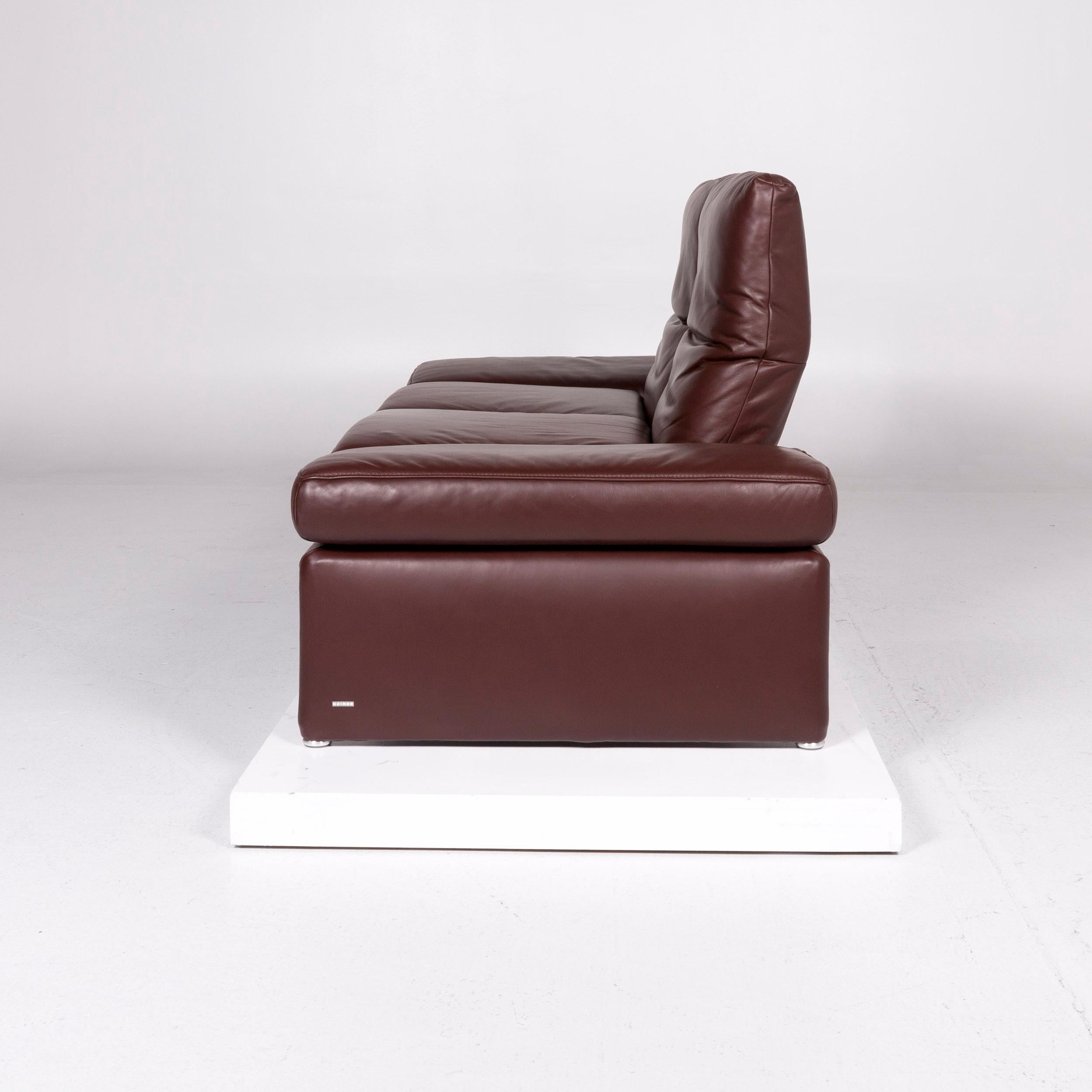 Koinor Raoul Leather Sofa Brown Red Brown Two-Seat Function 3
