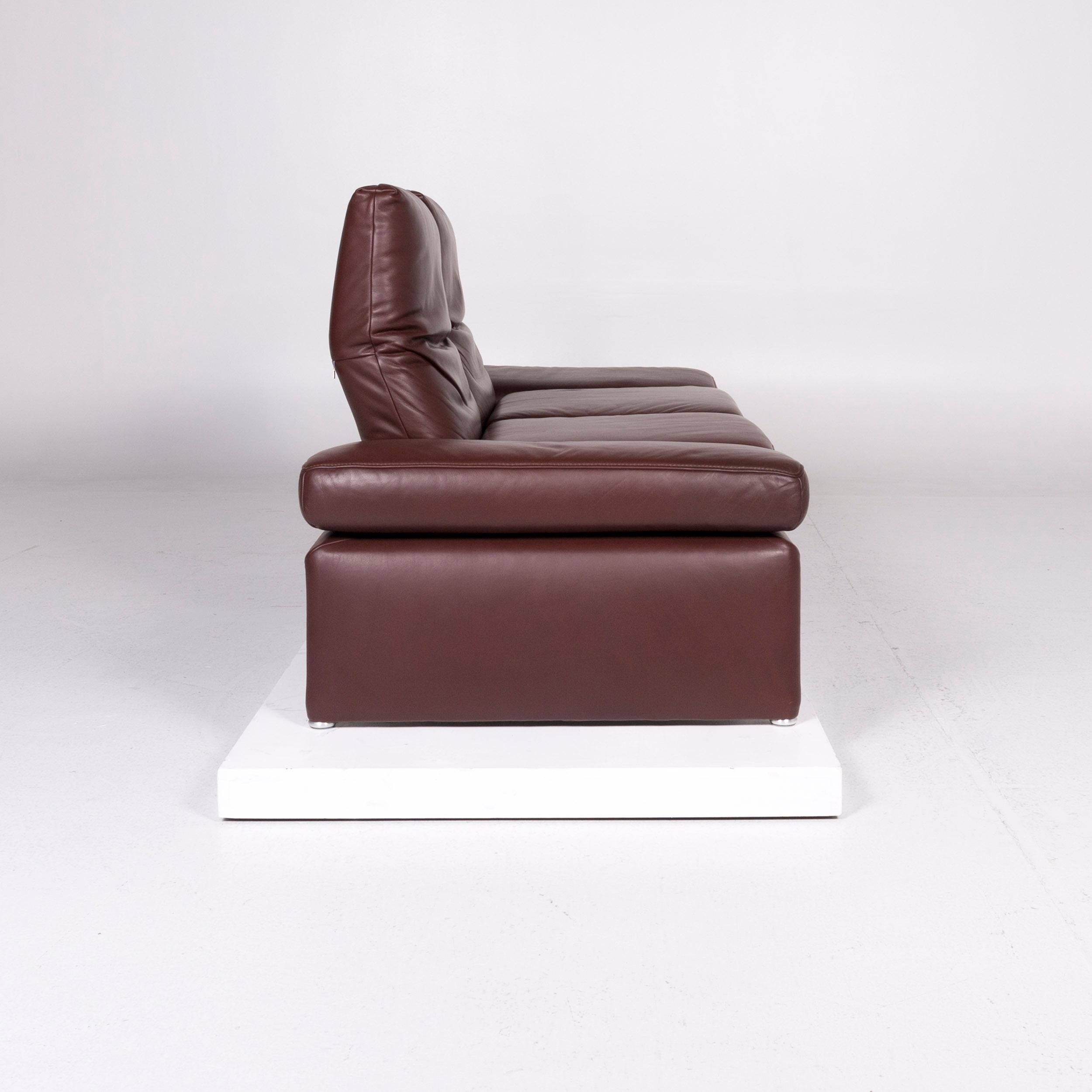 Koinor Raoul Leather Sofa Brown Red Brown Two-Seat Function 1