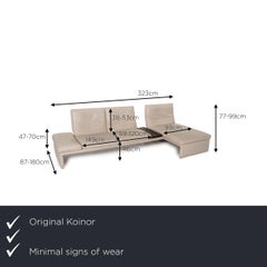 Koinor Raoul Leather Sofa Cream Corner Sofa Function