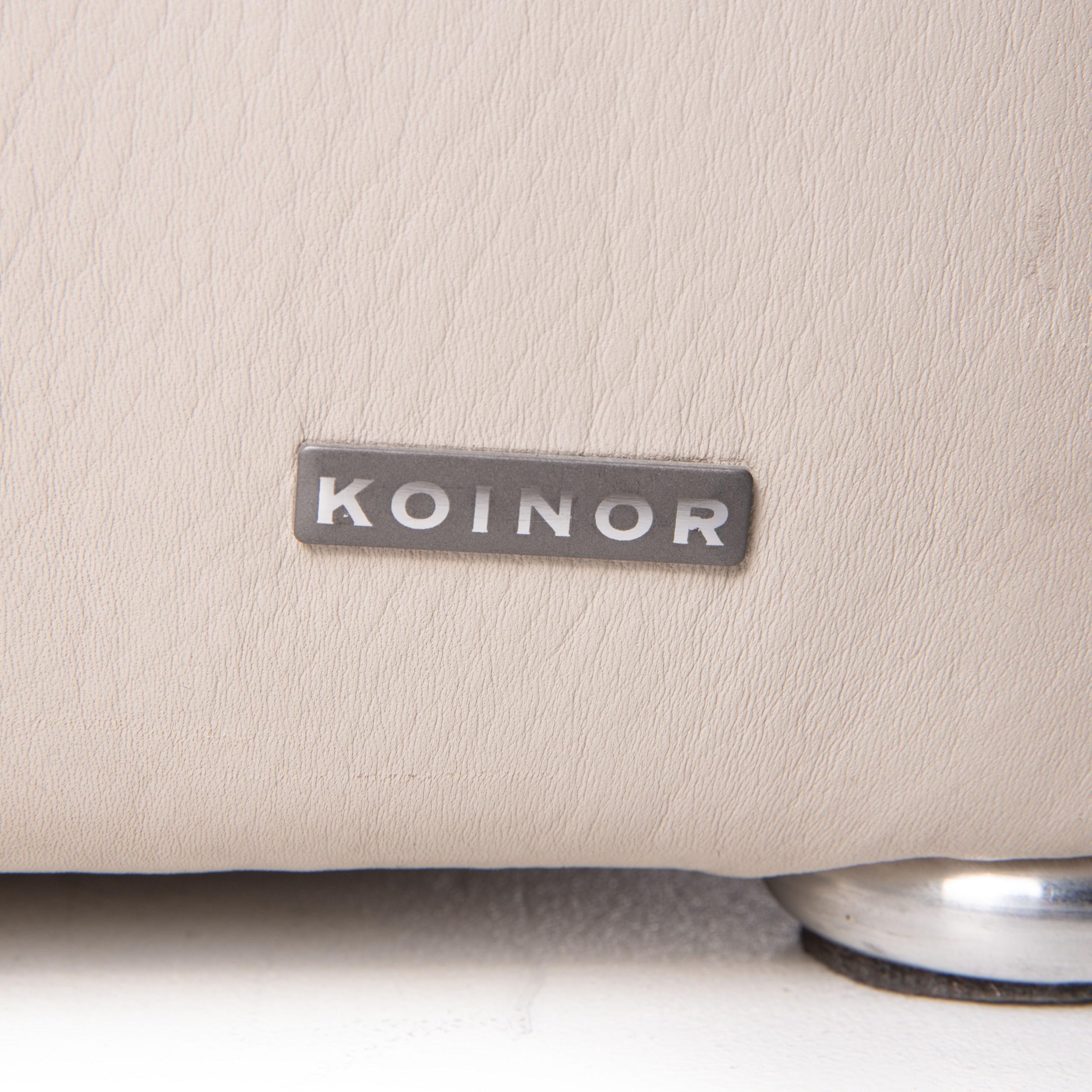 Modern Koinor Raoul Leather Sofa Cream Corner Sofa Function For Sale