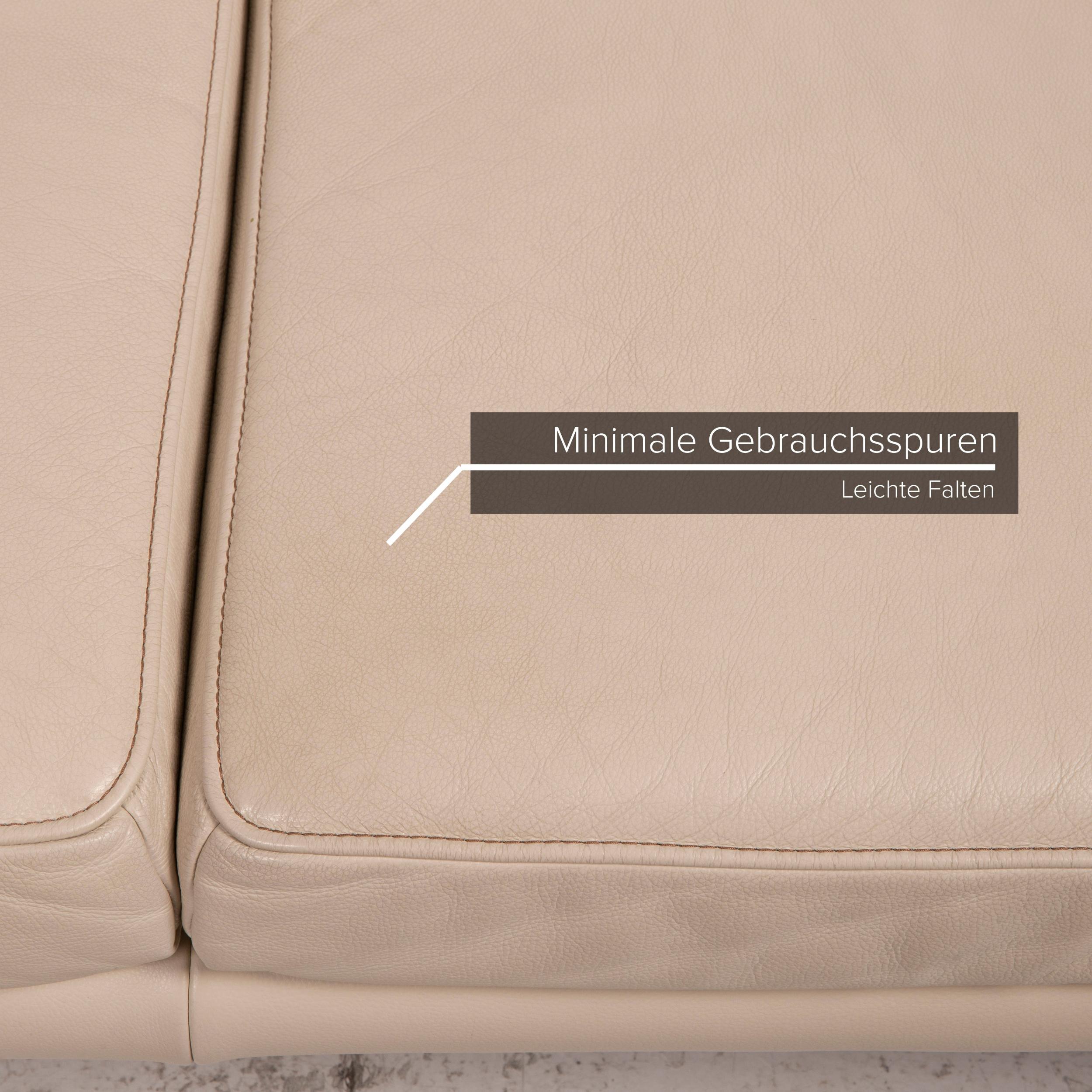German Koinor Raoul Leather Sofa Cream Two-Seater Function