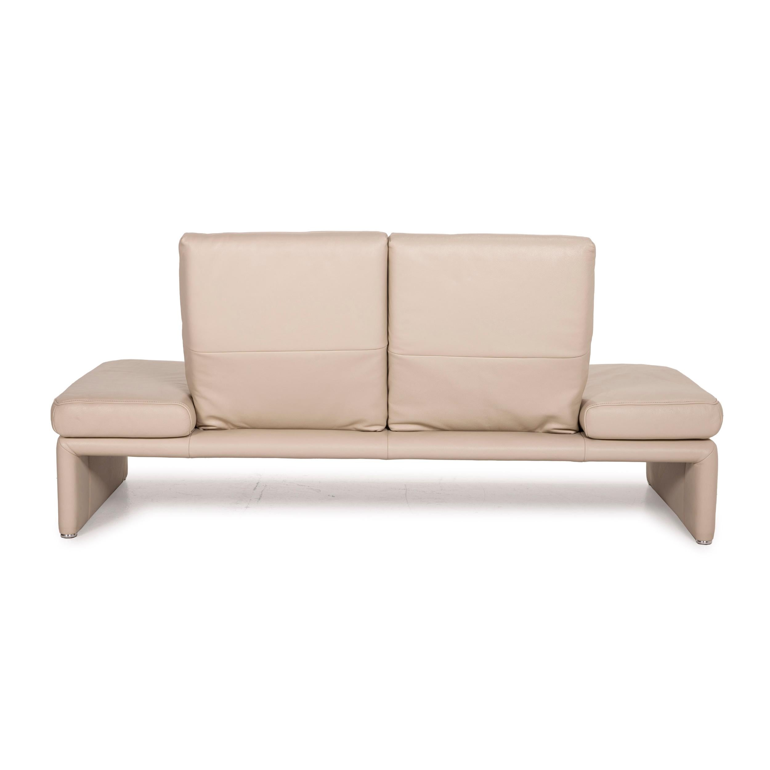 Koinor Raoul Leather Sofa Cream Two-Seater Function 2