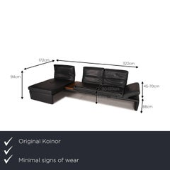 Koinor Raoul Leather Sofa Gray Corner Sofa Function