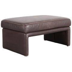 Koinor Raul Leather Foot-Stool Brown Bench