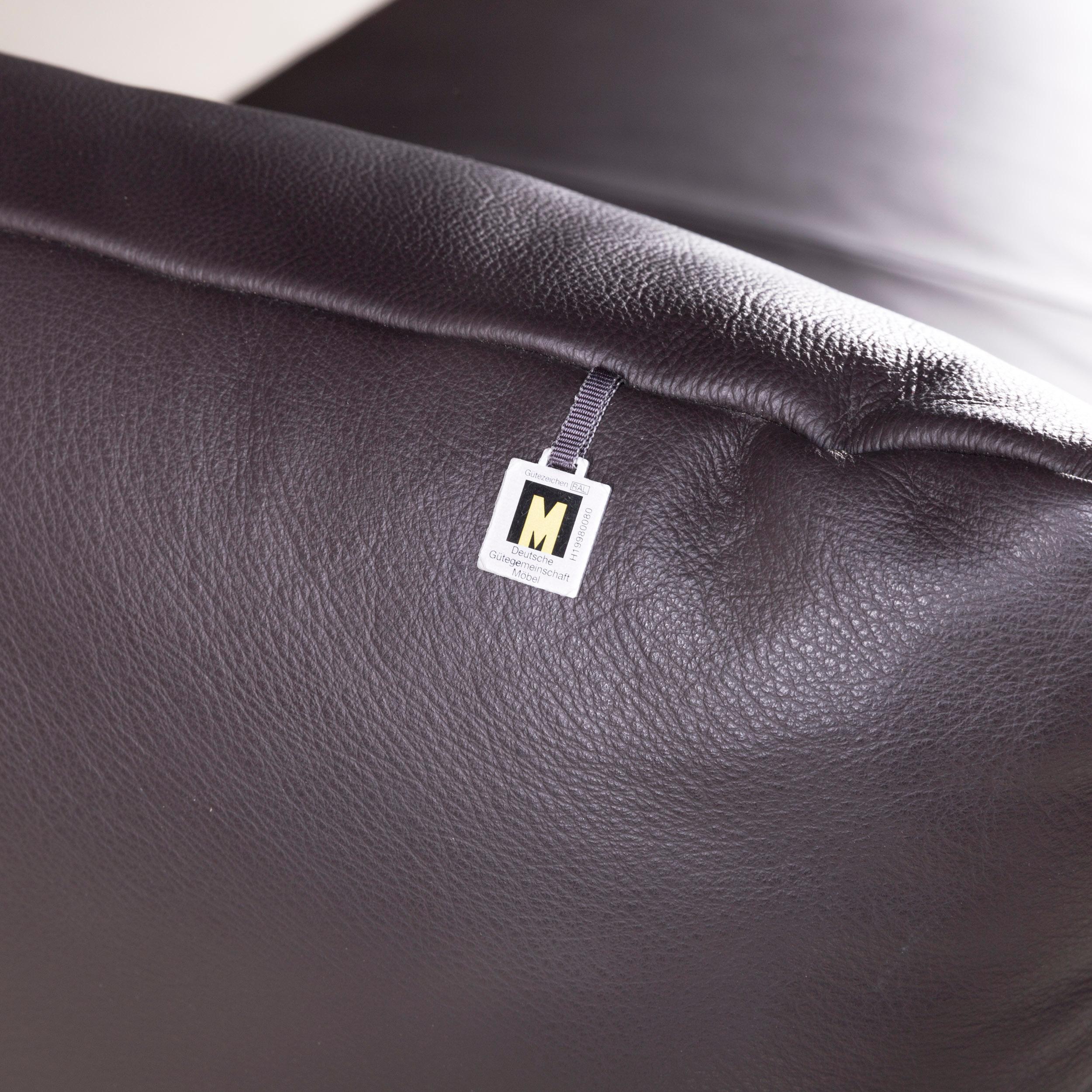 Koinor Rivo Designer Leather Corner Sofa Brown Couch For Sale 5