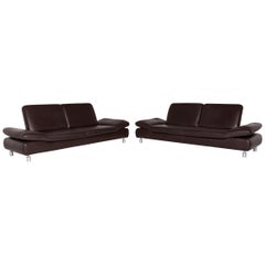 Koinor Rivoli Brown Three-Seat Leather