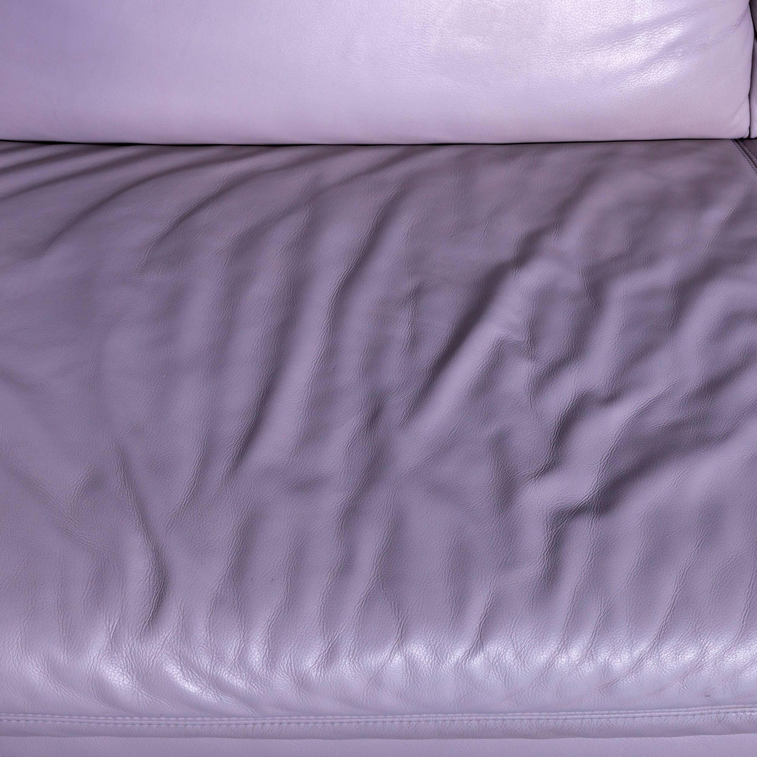 Koinor Rivoli Designer Corner Sofa Grey Leather Function Modern 2