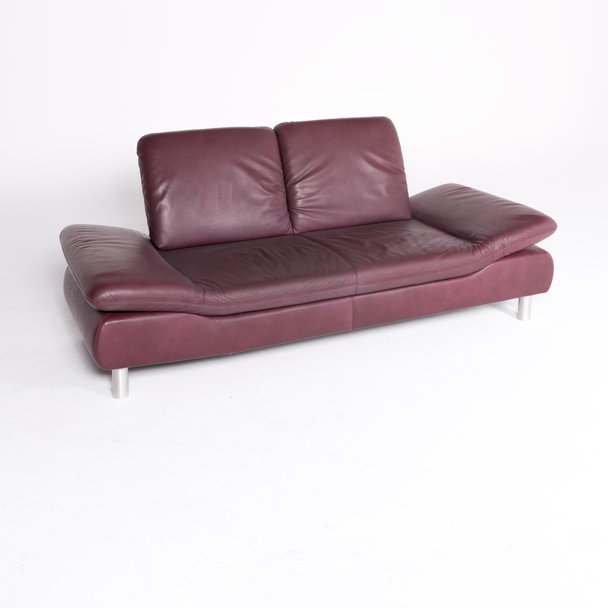 We bring to you a Koinor Rivoli designer leather sofa purple genuine leather two-seat couch.
 

Product measures in centimeters:

Depth: 89
Width: 205
Height: 87
Seat-height: 40
Rest-height: 49
Seat-depth: 57
Seat-width: 126
Back-height: