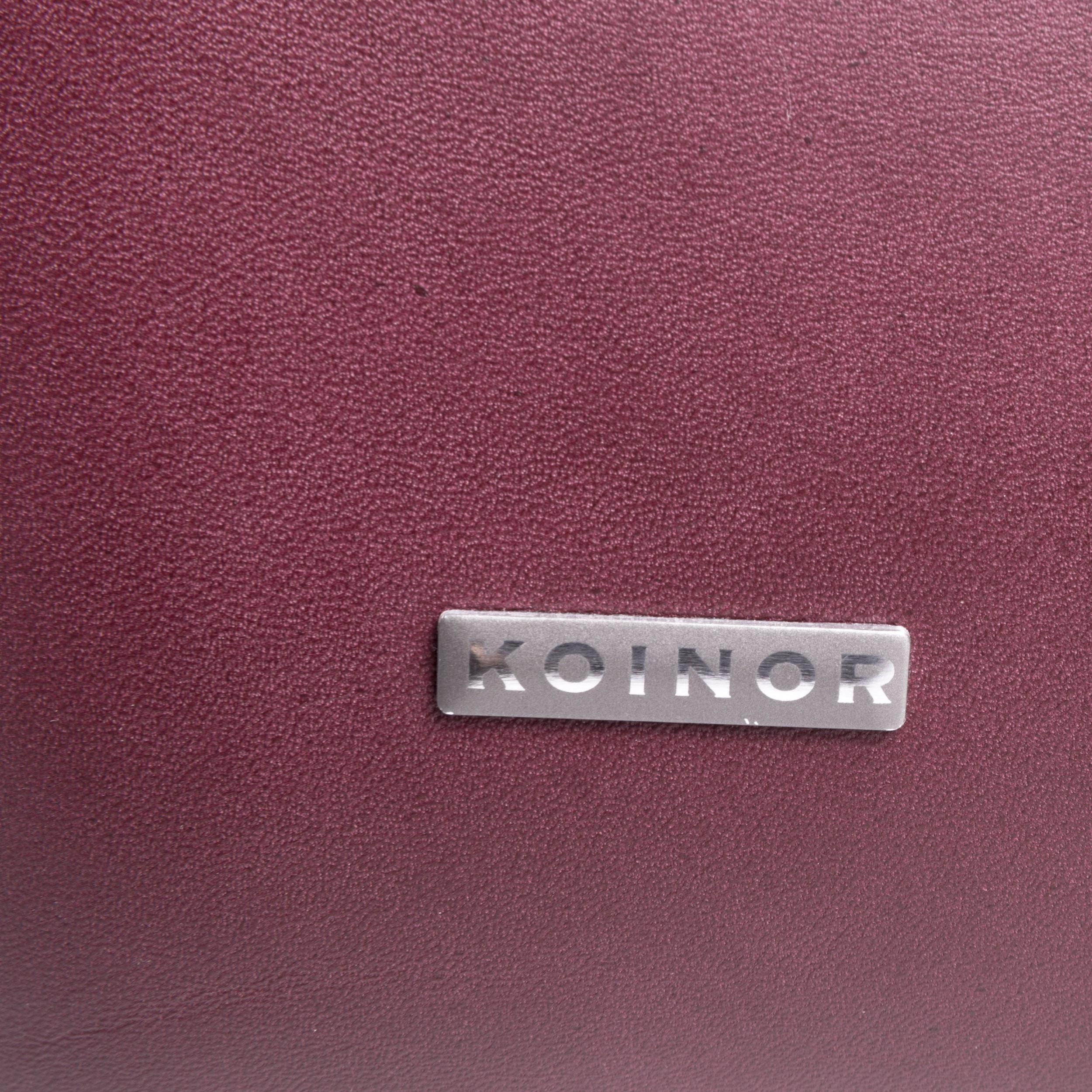 Koinor Rivoli Designer Leather Sofa Purple Genuine Leather Two-Seat Couch For Sale 2