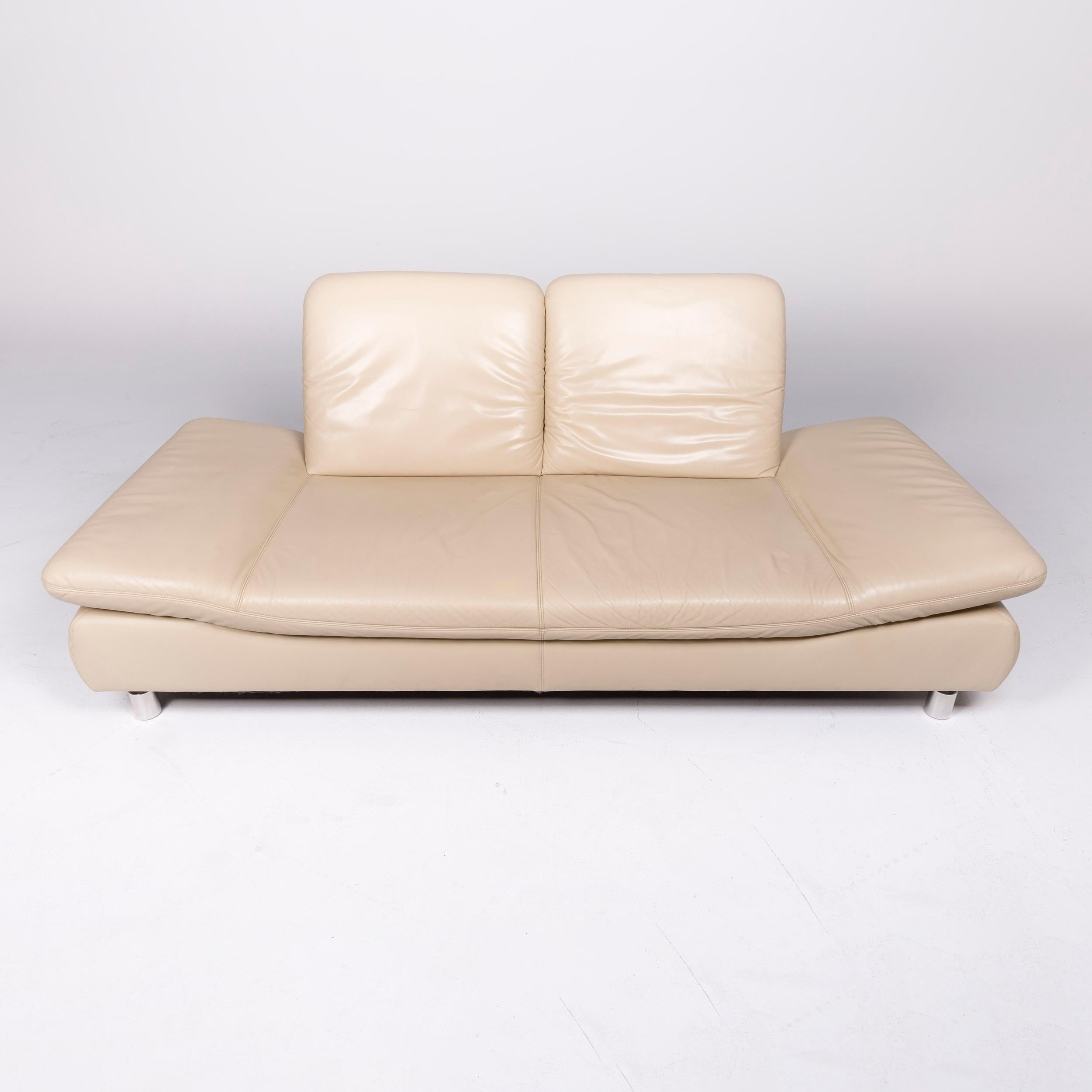 Koinor Rivoli Designer Leather Sofa Stool Set Genuine Leather Three-Seat Couch 3