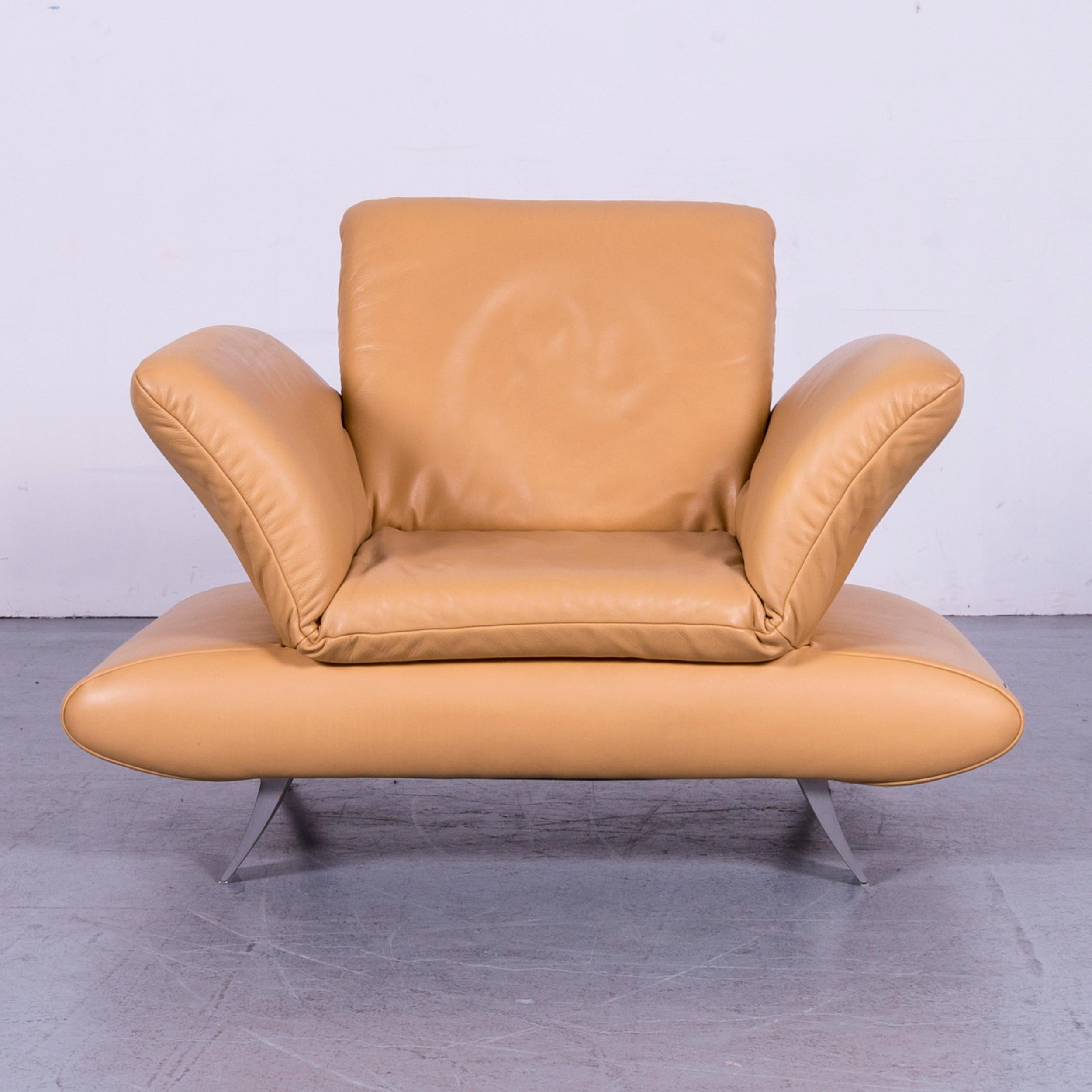 We bring to you an Koinor Rossini designer leather armchair beige one-seat.
















  