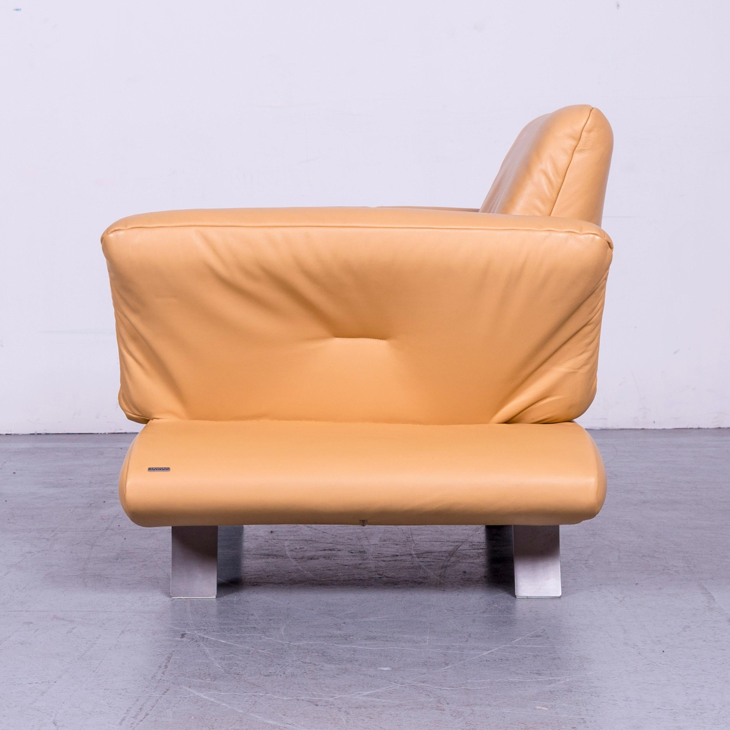 German Koinor Rossini Designer Leather Armchair Beige One Seat For Sale