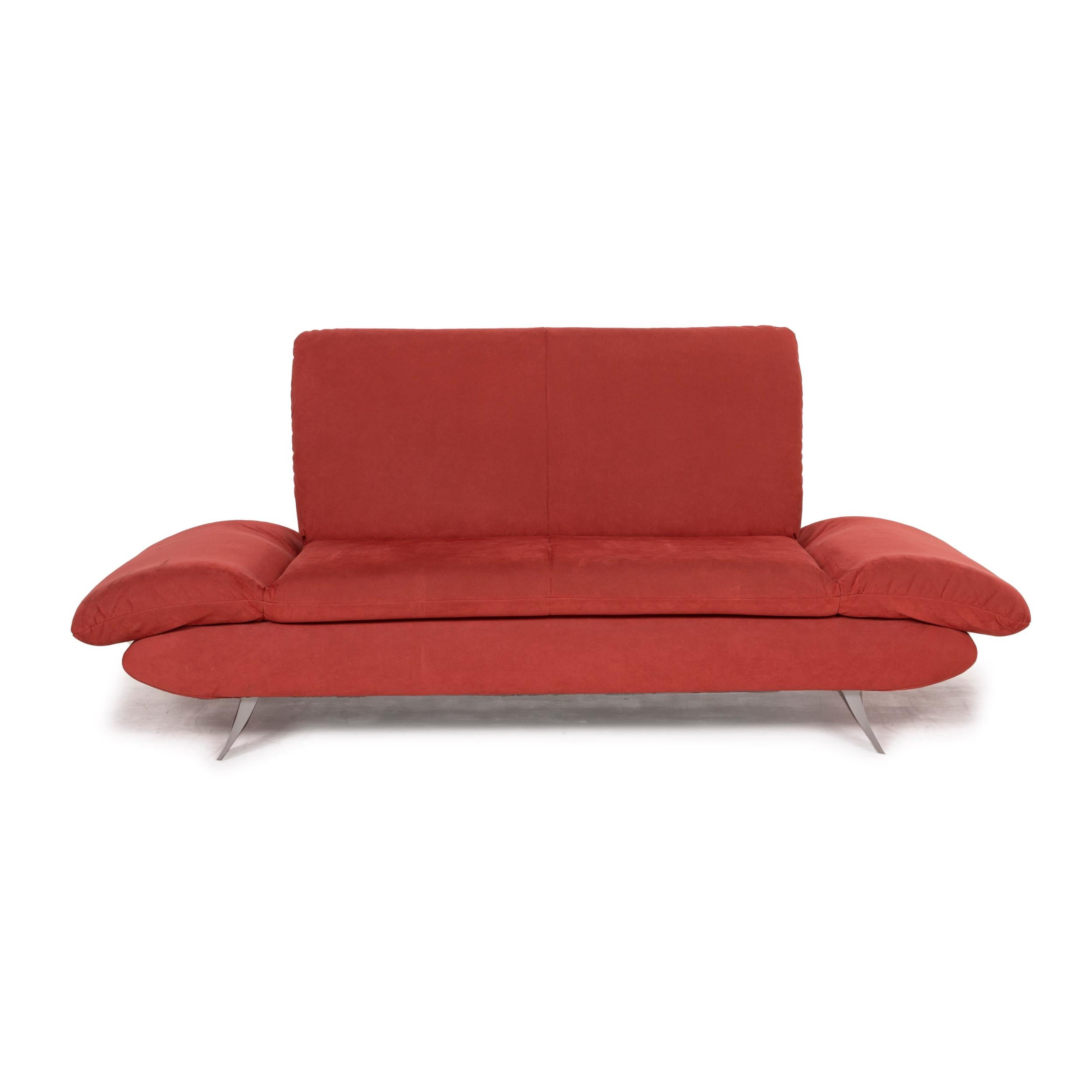 Contemporary Koinor Rossini Fabric Sofa Orange Two-Seater Function