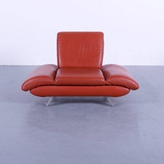 Koinor Rossini Leather Armchair Orange One Seat