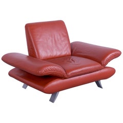 Koinor Rossini Leather Armchair Orange One Seat
