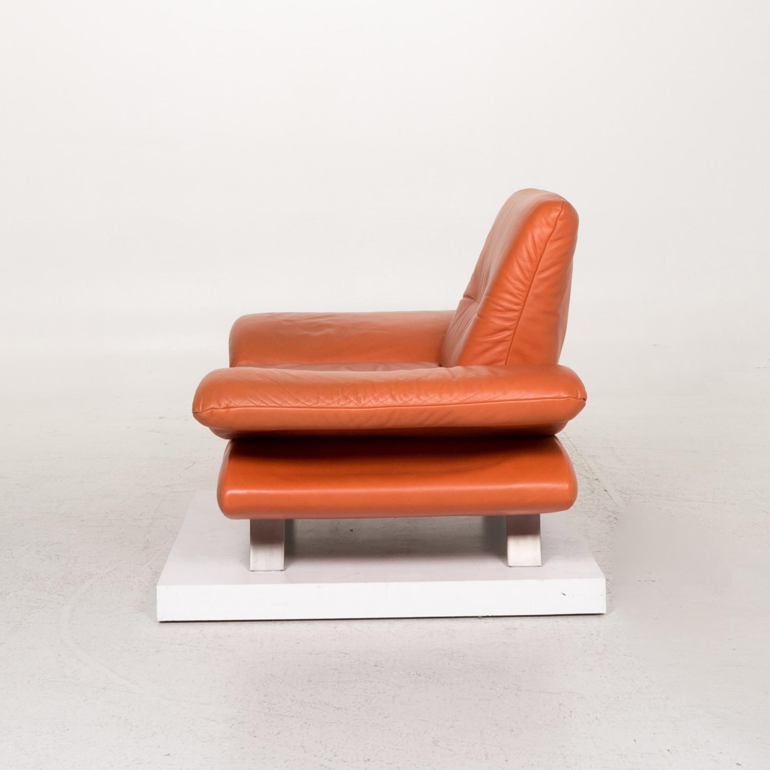 Koinor Rossini Leather Armchair Terracotta Orange Function 1