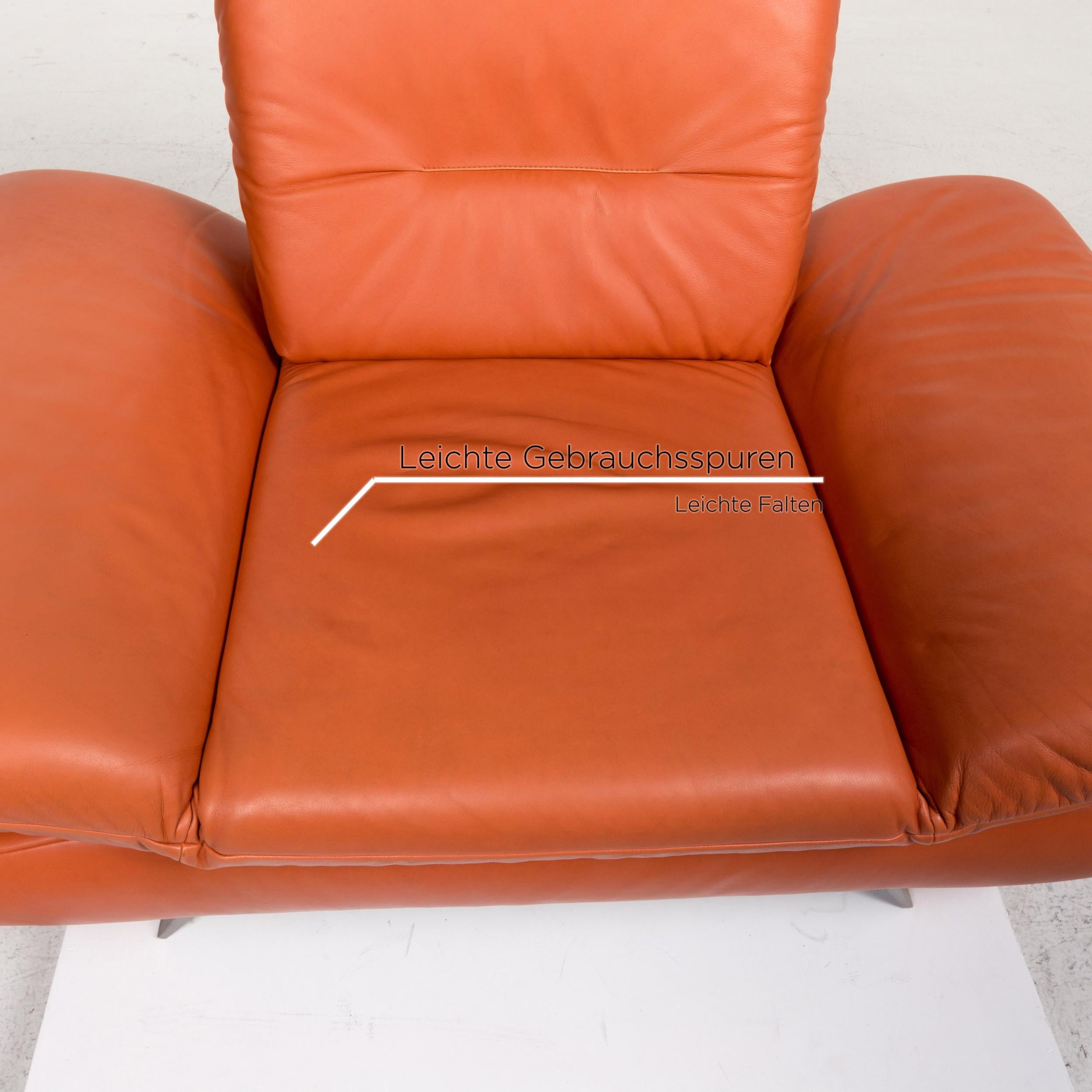 terracotta swivel chair