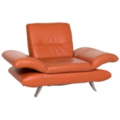 Koinor Rossini Fauteuil en cuir Terracotta Orange Function