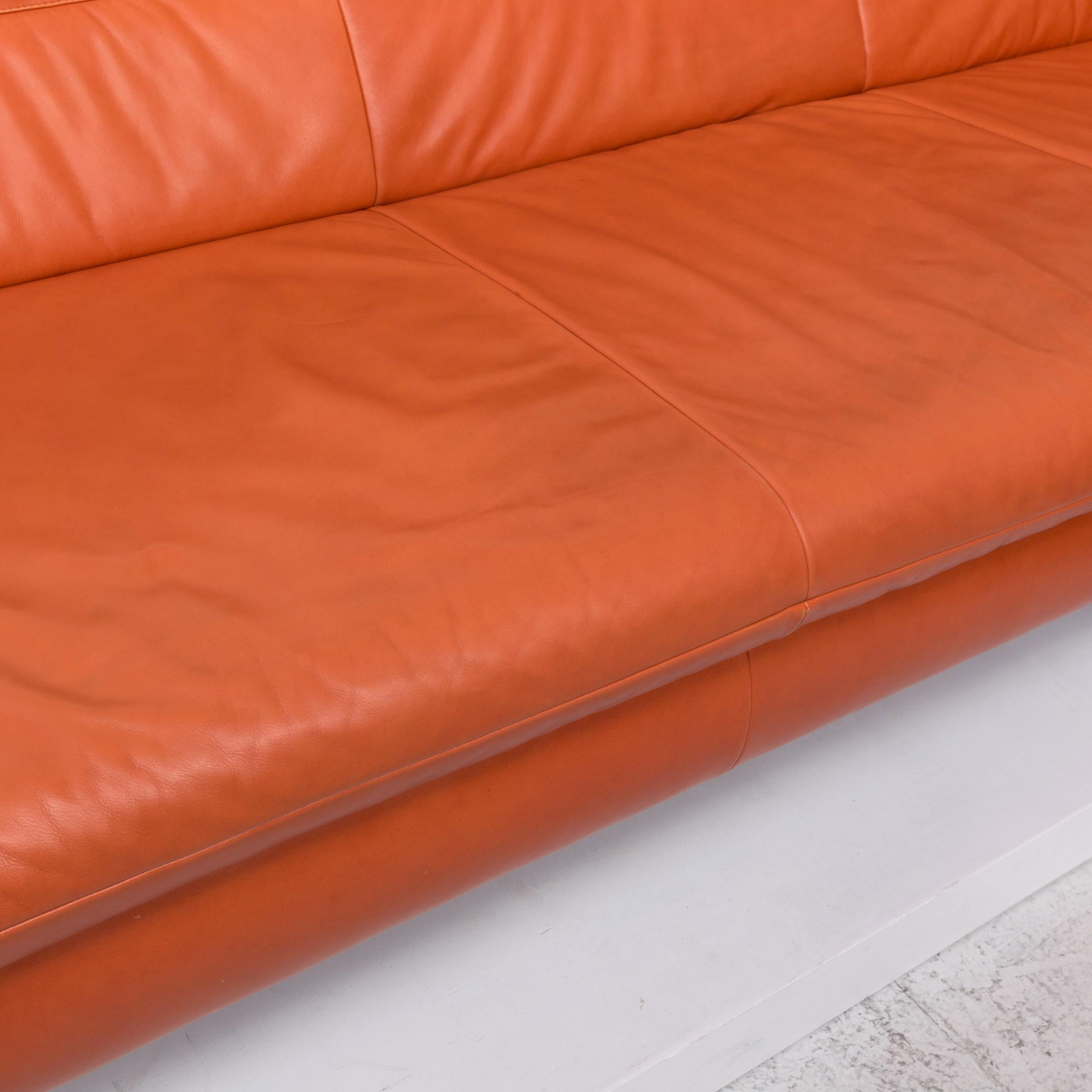 orange corner couch