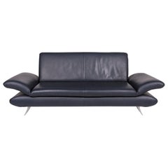 Koinor Rossini Leather Sofa Blue Dark Blue Function Couch