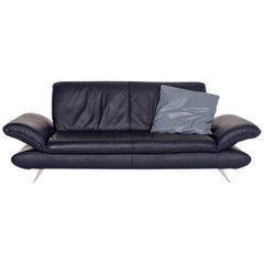 Koinor Rossini Leather Sofa Blue Dark Blue Function Couch