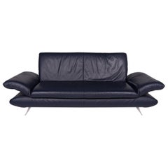 Koinor Rossini Leather Sofa Blue Three-Seat