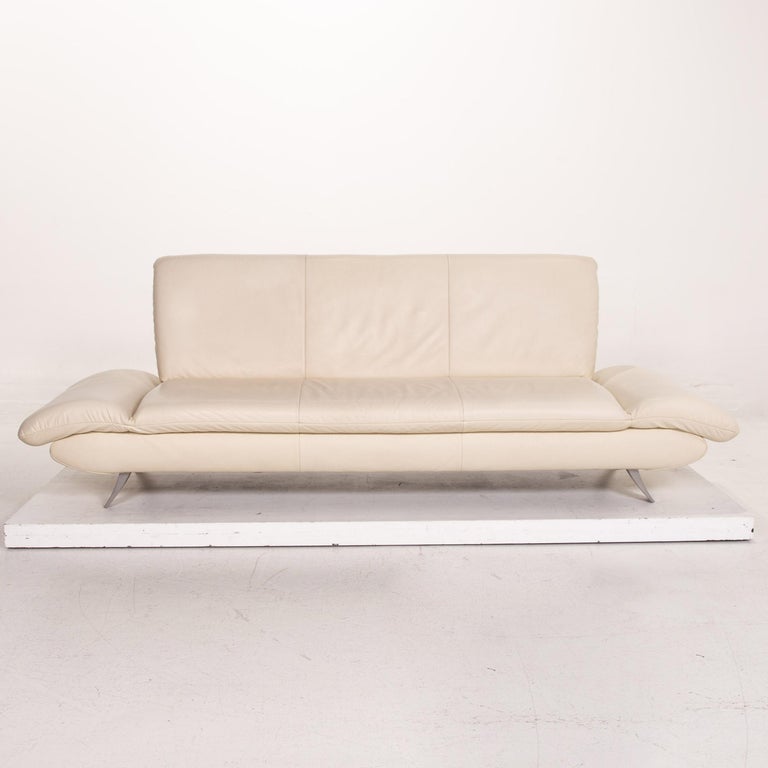 Koinor Rossini Leather Sofa Cream Three-Seater Function Couch at 1stDibs |  rossini sofa price, rossini couch