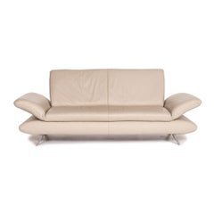 Koinor Rossini Leather Sofa Cream Two-Seat Function