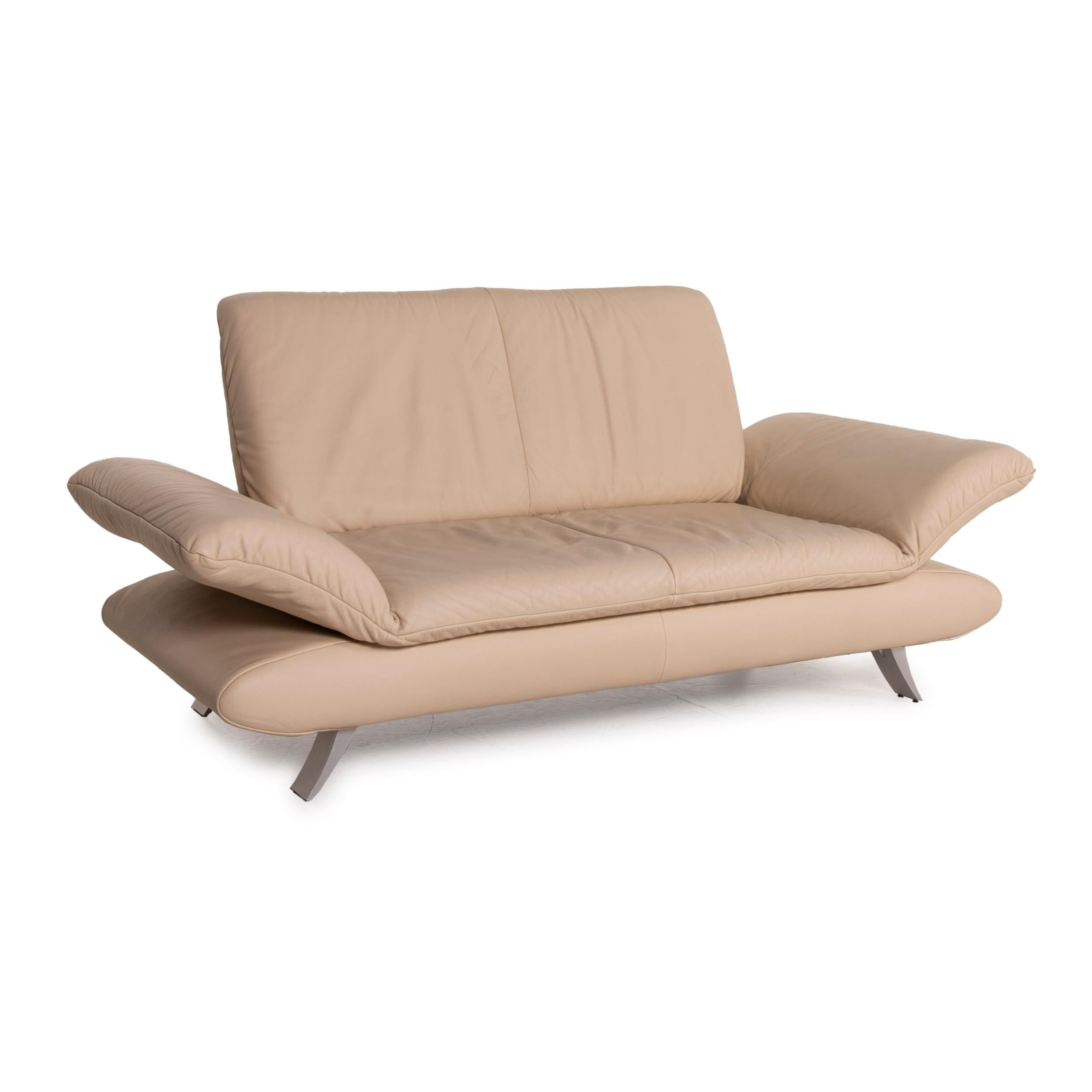 Koinor Rossini Leather Sofa Cream Two-Seater 3