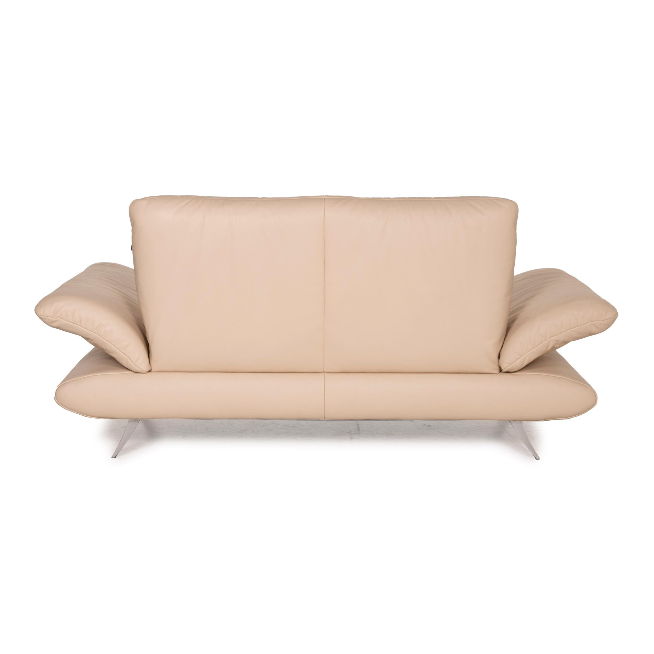 Koinor Rossini Leather Sofa Cream Two-Seater 7