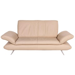 Koinor Rossini Leather Sofa Cream Two-Seater