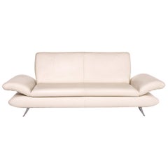 Koinor Rossini Leather Sofa Cream Two-Seat Function