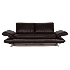 Koinor Rossini Leather Sofa Dark Brown Two-Seater Couch Function