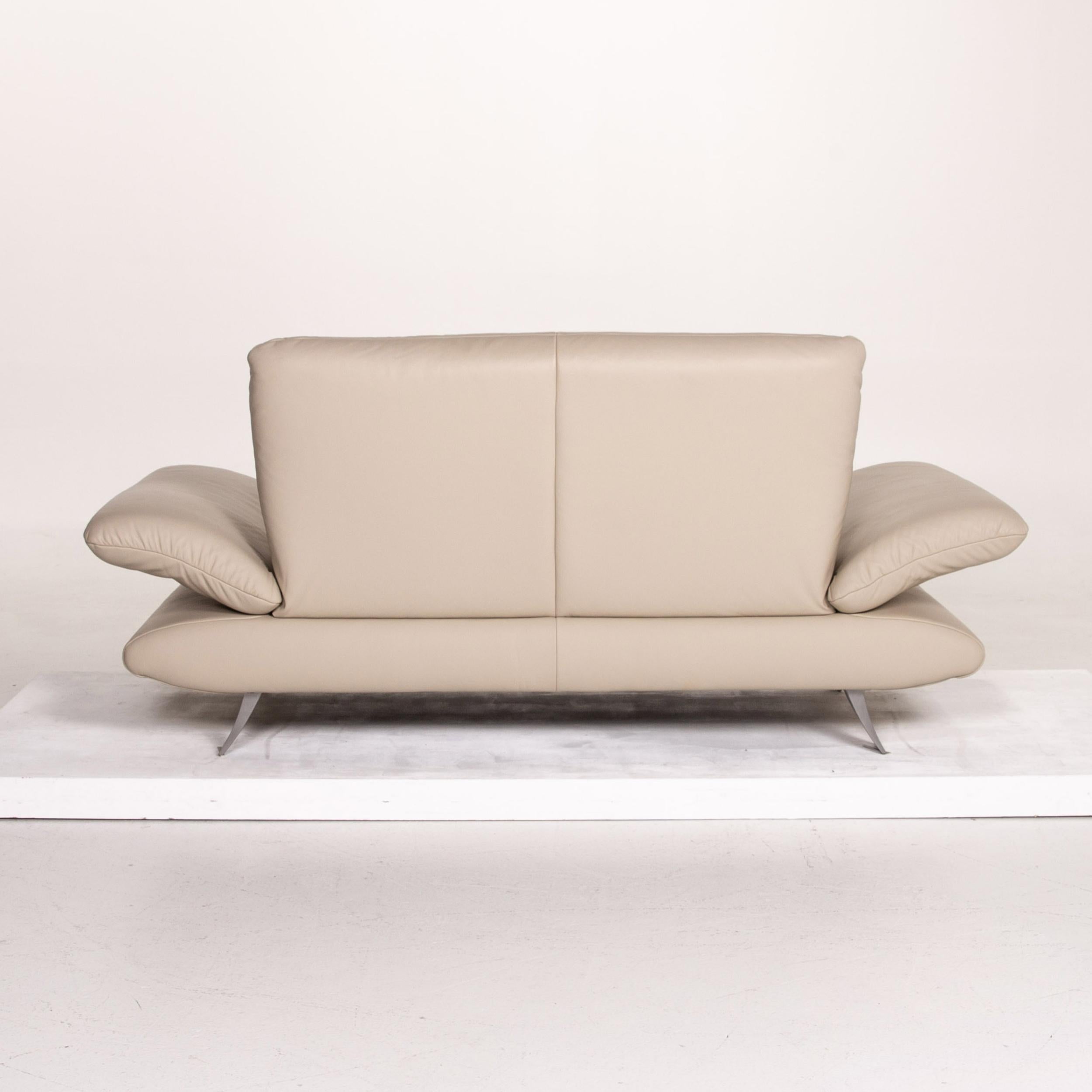 Koinor Rossini Leather Sofa Set Beige Taupe 1 Three-Seat 1 Two-Seat 12