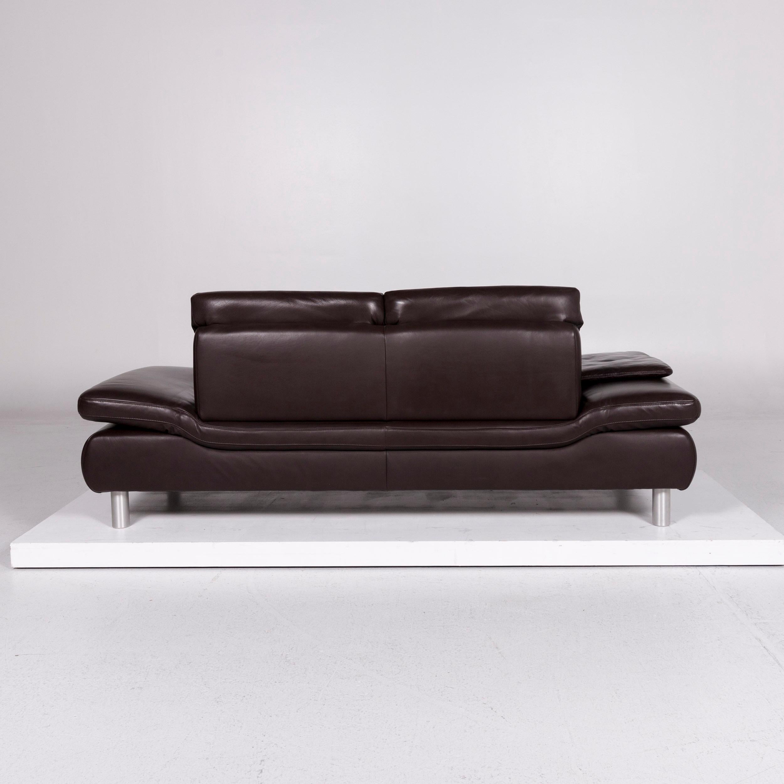 Koinor Rossini Leather Sofa Set Brown Dark Brown 2 Two-Seat 1