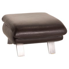 Koinor Rossini Leather Stool Black