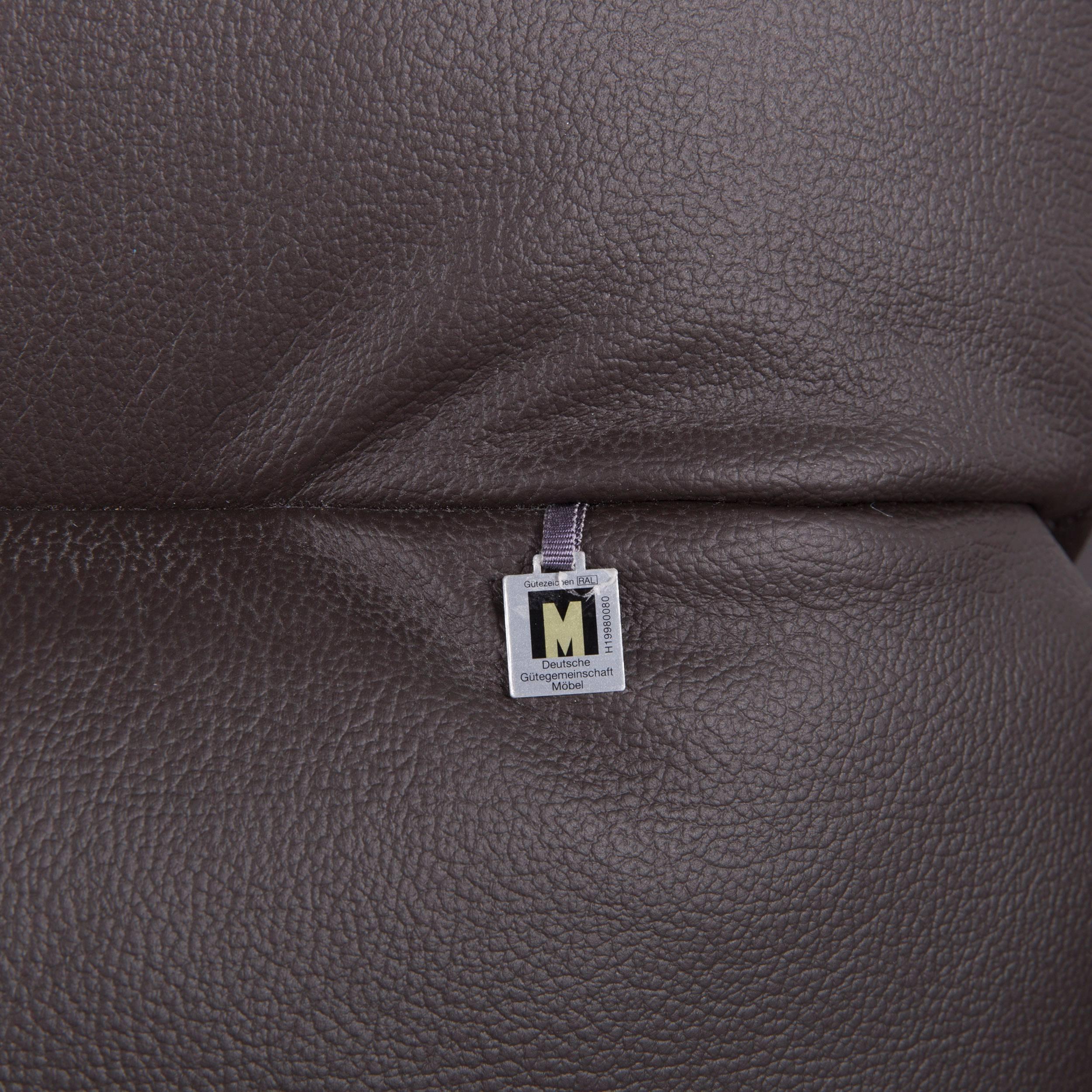 Koinor Vanda Three-Seat Sofa Brown Leather Function 5