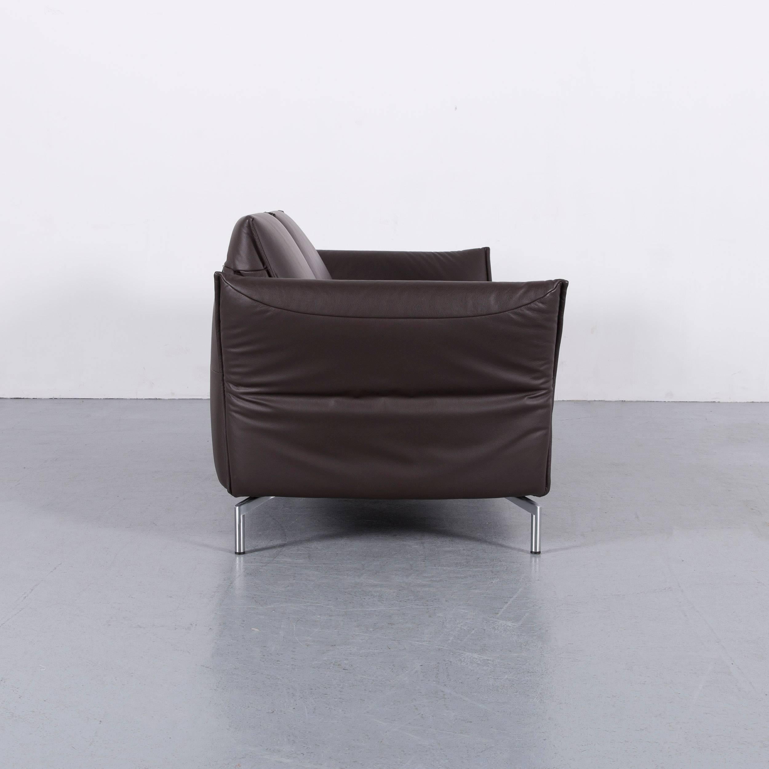 Koinor Vanda Three-Seat Sofa Brown Leather Function 7